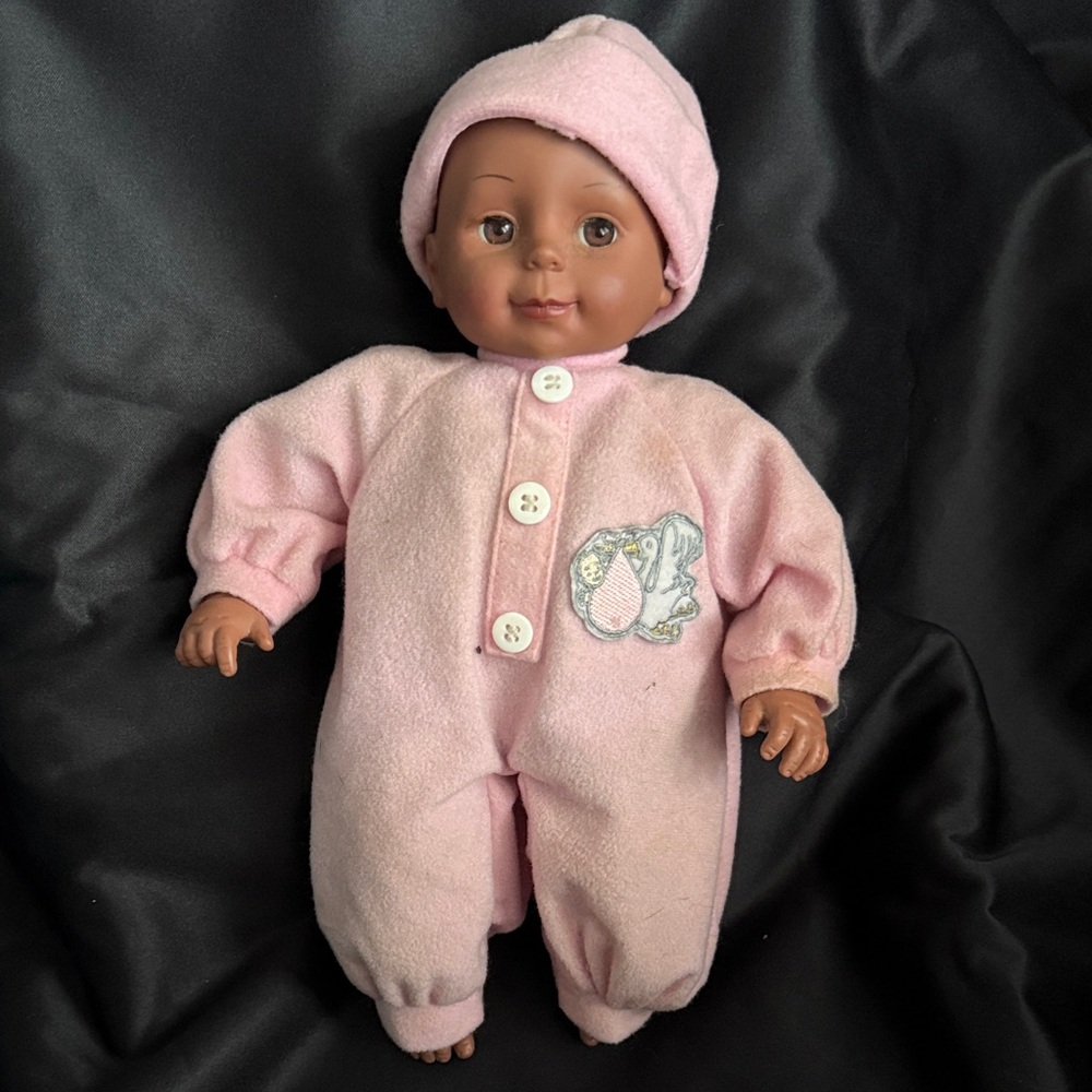 Charming Pink Baby Doll Outfit with Elephant Design